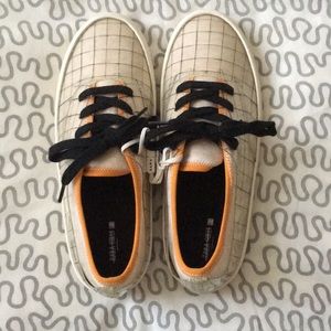 Zara Girls Checked Plimsolls with Vinyl Shoes